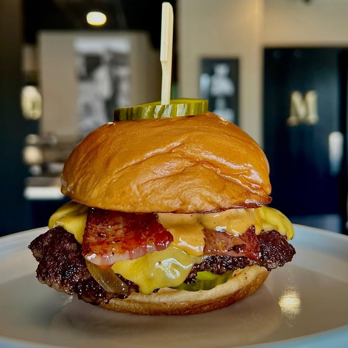 Vernons Cafe featuring Black Sheep Bacon Burger